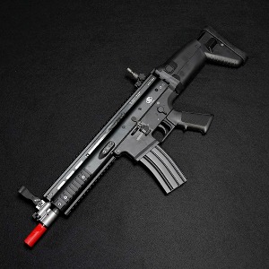 [건스토리 특가] WE CYBERGUN FN SCAR-L Black Ver. 가스블로우백 / 라이센스 버젼