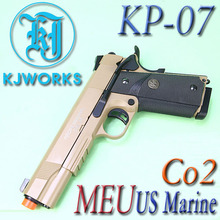 KJW. MEU US Marine Full Metal Tan Co2 Ver. 핸드건/ KP-07