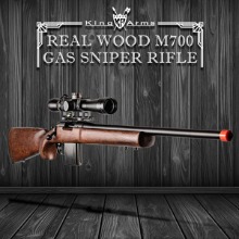 KINGARMS.Real Wood M700 Gas Sniper Ver. 가스식 스나이퍼건 @