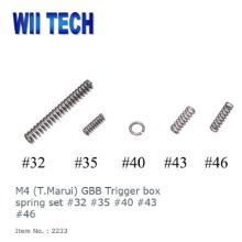 WII Tech社 M4 (T.Marui) GBB Trigger box spring set #32 #35 #40 #43 #46 @