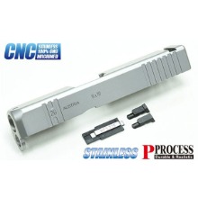 가더 Stainless CNC Slide for MARUI Glock26 Gen3 (Custom/Silver) /g26 / 스틸 슬라이드